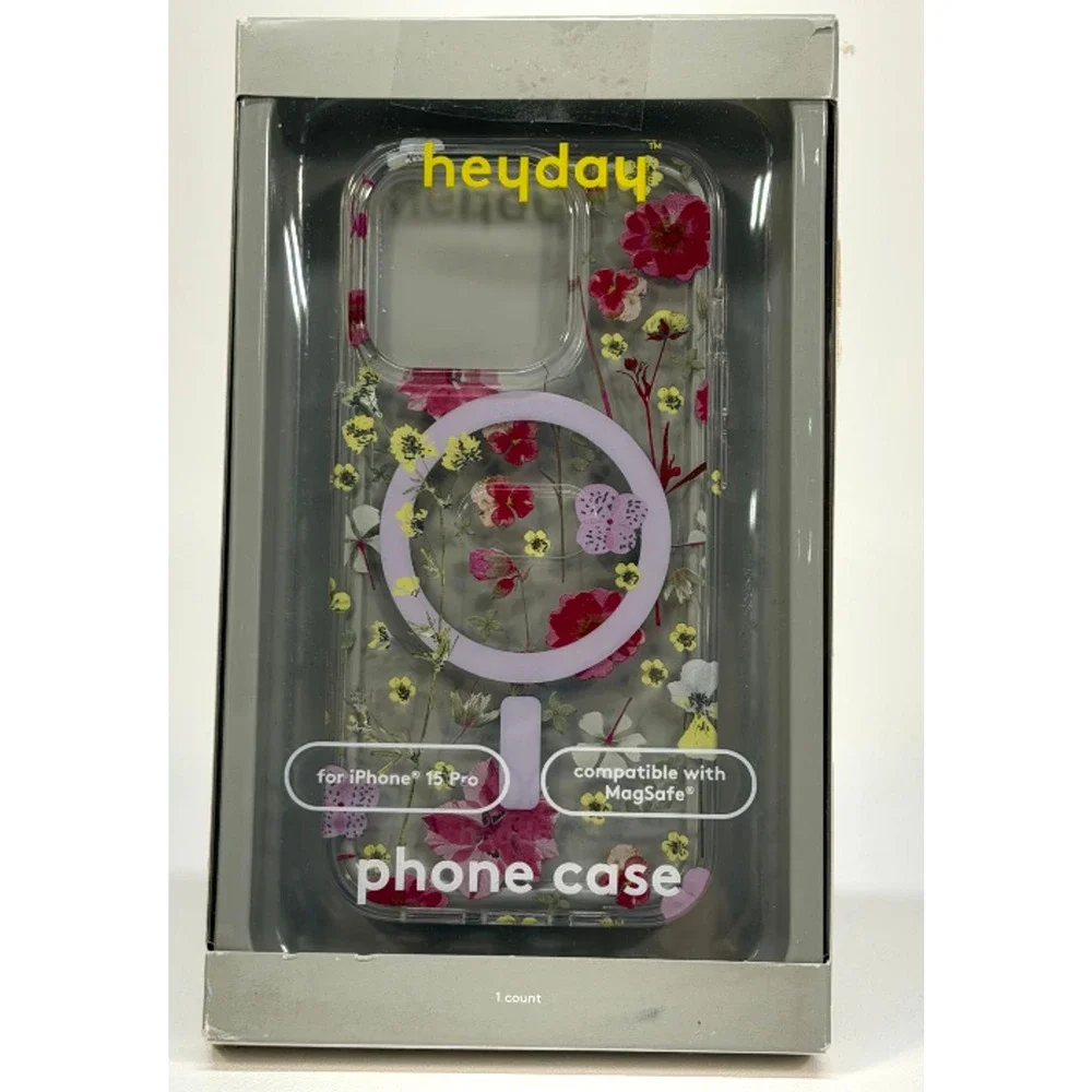 heyday Apple iPhone 15 Pro Case with MagSafe - Multicolor Floral